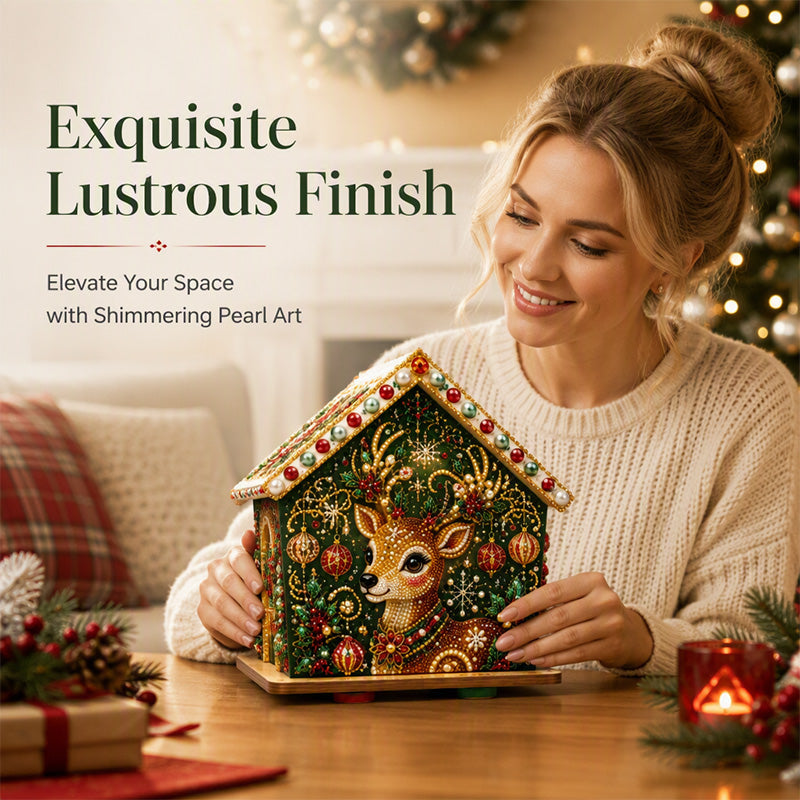 🎄Christmas Pre Sale￡9.99!!☃️3D DIY Pearl Art Christmas Painting Kit