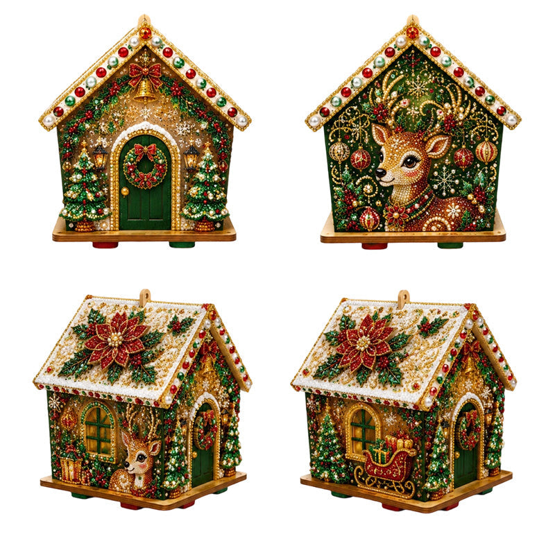 🎄Christmas Pre Sale￡9.99!!☃️3D DIY Pearl Art Christmas Painting Kit