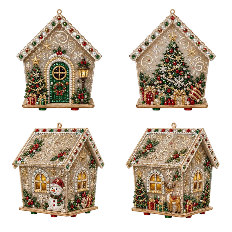 🎄Christmas Pre Sale￡9.99!!☃️3D DIY Pearl Art Christmas Painting Kit