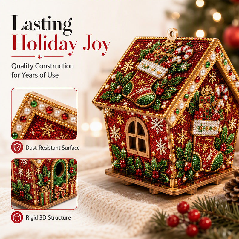 🎄Christmas Pre Sale￡9.99!!☃️3D DIY Pearl Art Christmas Painting Kit