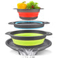 ⏰50% OFF – LAST CHANCE⏰ 3-Piece Collapsible Colander Set – Draining Base, Dual Handles – Folds Compact – Perfect for Veggies, Pasta & More! 🔥