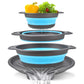 ⏰50% OFF – LAST CHANCE⏰ 3-Piece Collapsible Colander Set – Draining Base, Dual Handles – Folds Compact – Perfect for Veggies, Pasta & More! 🔥