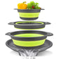 ⏰50% OFF – LAST CHANCE⏰ 3-Piece Collapsible Colander Set – Draining Base, Dual Handles – Folds Compact – Perfect for Veggies, Pasta & More! 🔥