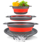 ⏰50% OFF – LAST CHANCE⏰ 3-Piece Collapsible Colander Set – Draining Base, Dual Handles – Folds Compact – Perfect for Veggies, Pasta & More! 🔥