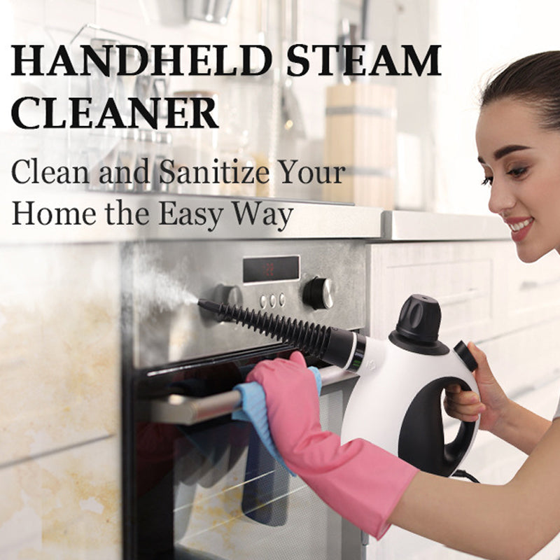 ⏰50% OFF – LAST CHANCE⏰ Handheld Pressurized Steam Cleaner Kit – 1200W Fast Heat – 10-Piece Set – Kills Germs, Eliminates Grease – Chemical-Free! 🔥