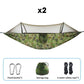 ⏰50% OFF – LAST CHANCE⏰ Portable Hammock with Mosquito Netting – Self-Supporting Canopy – Quick-Dry Fabric – Heavy-Duty Straps & Carabiners! 🔥