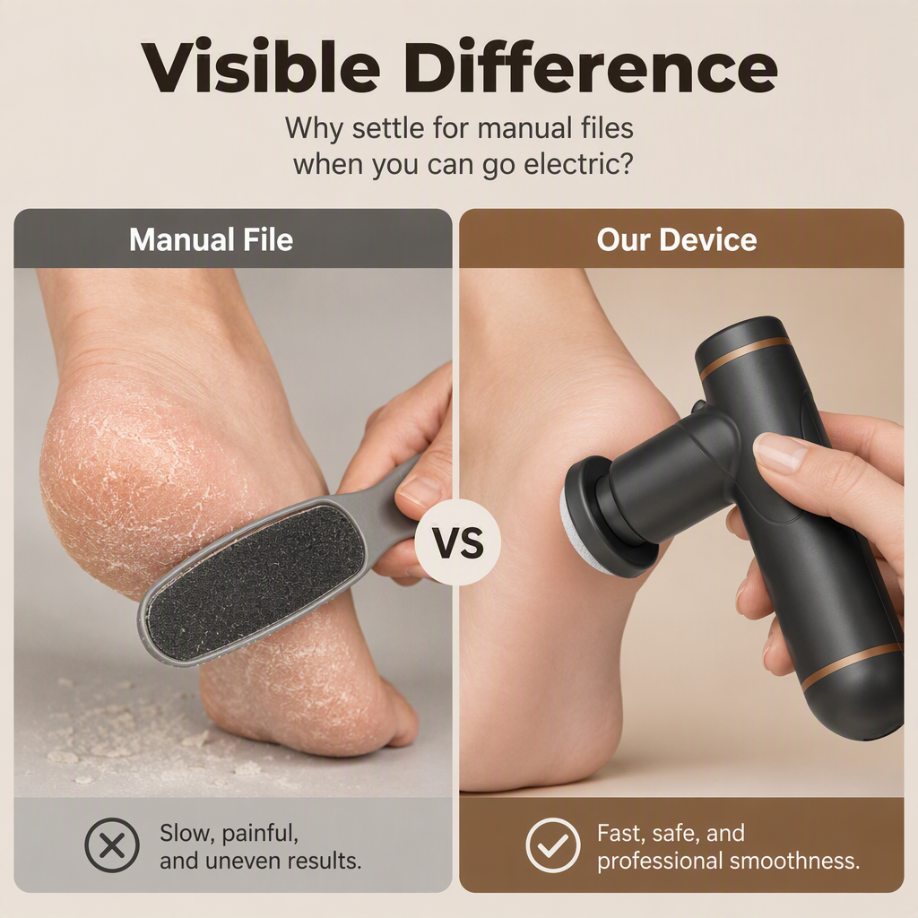 🥳HOT SALE🥳💞10K+ SOLD! Foot Remover – From £7.99! 3-in-1, nano glass & dual speed. Soft, smooth feet – grab yours! ✅