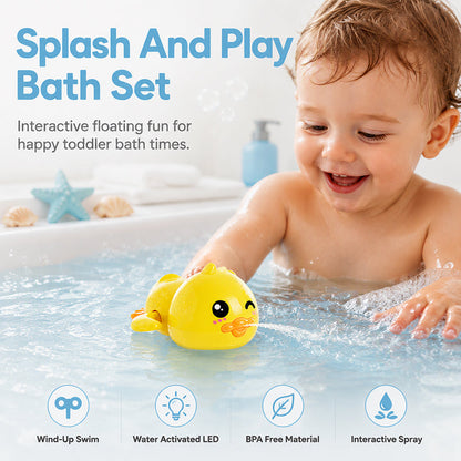 Cute Wind-Up Bath Toy for Toddlers