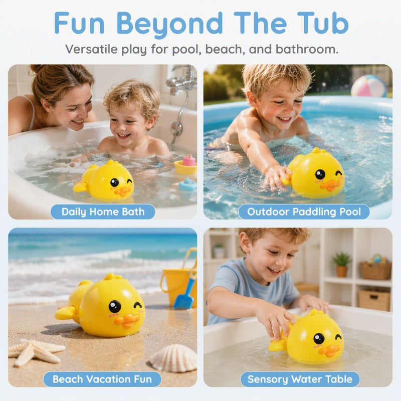 Cute Wind-Up Bath Toy for Toddlers
