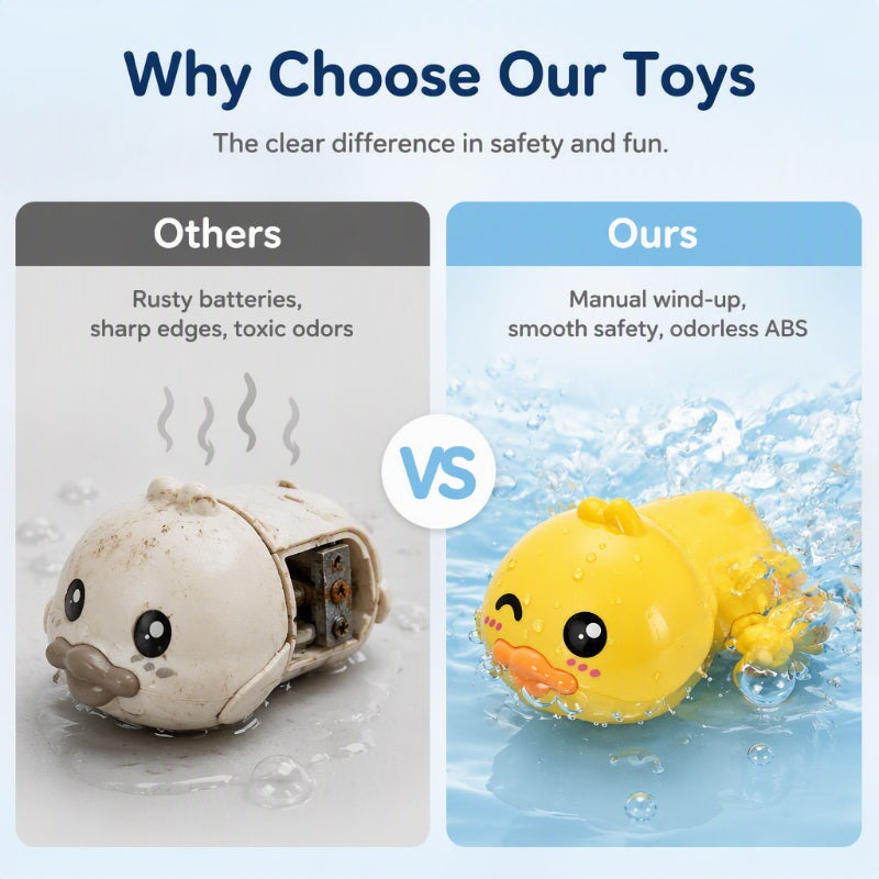 Cute Wind-Up Bath Toy for Toddlers
