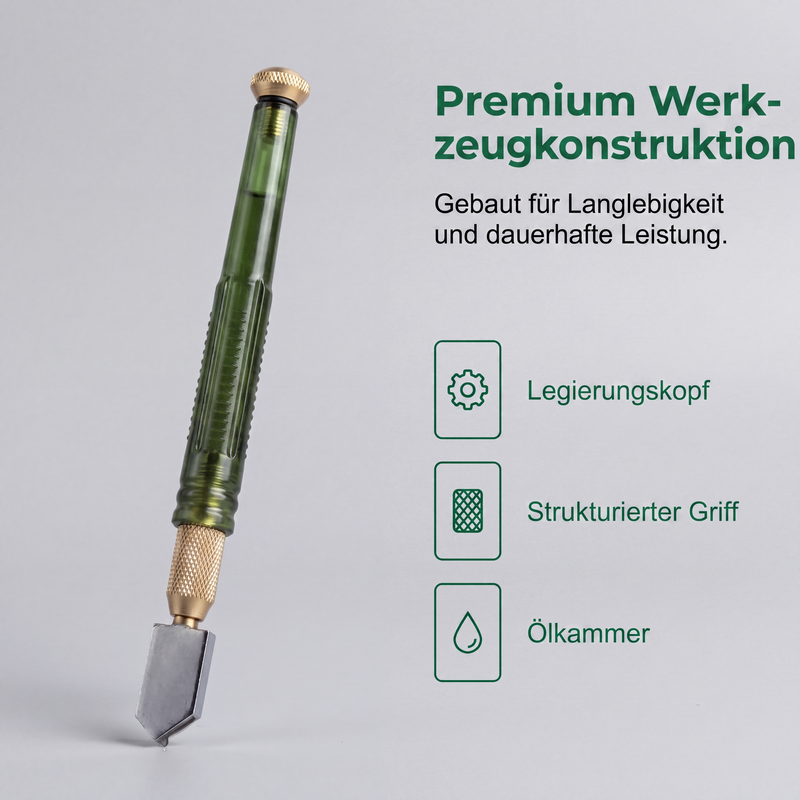 💎 Professional glass cutter with a scoring wheel for glass and ceramic tiles