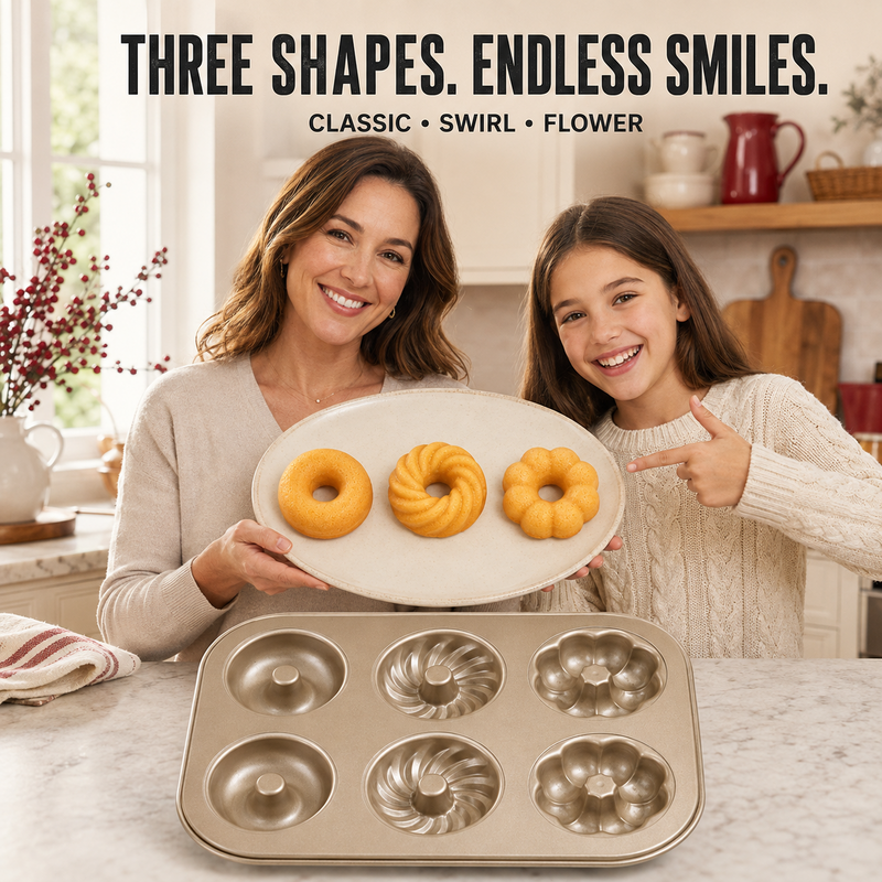 🥳HOT SALE🥳💞10K+ SOLD! Mini Bundt Pan – From £9.99! 3 shapes, non-stick & carbon steel. Bake beautiful treats – grab yours! ✅