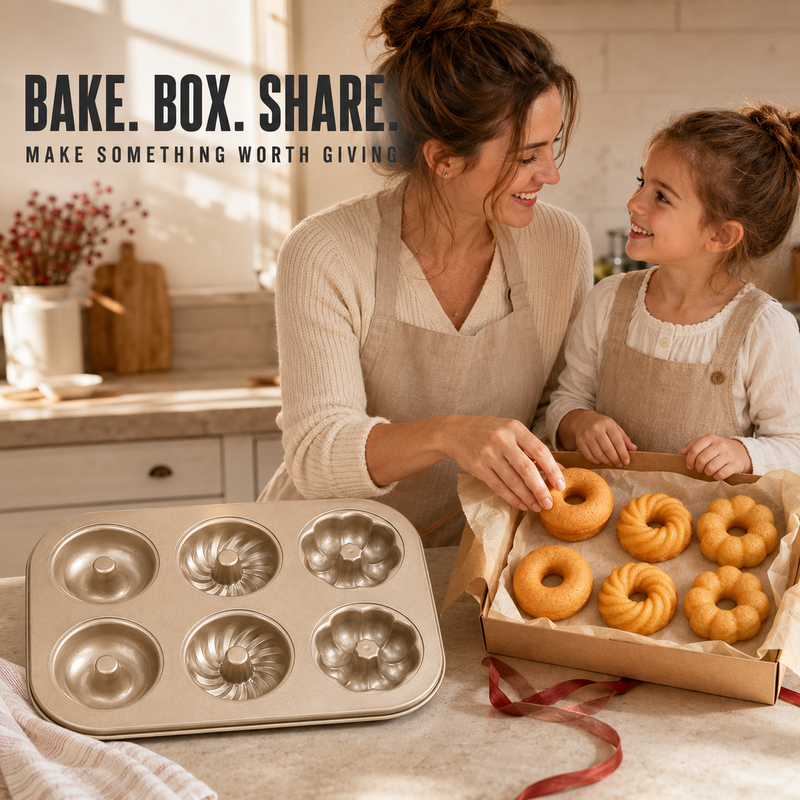 🥳HOT SALE🥳💞10K+ SOLD! Mini Bundt Pan – From £9.99! 3 shapes, non-stick & carbon steel. Bake beautiful treats – grab yours! ✅