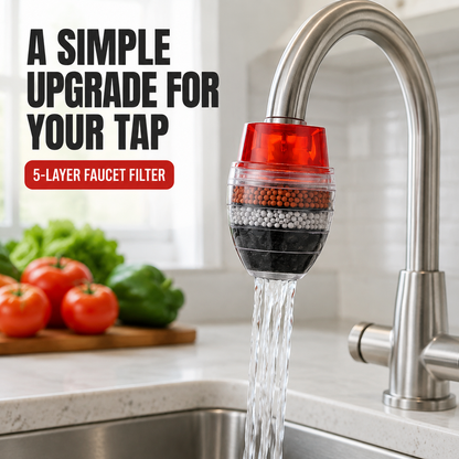 🥳HOT SALE🥳💞10K+ SOLD! Water Purifier – From £5.99! 5-layer filtration, splash-free & easy install. Cleaner water – grab yours! ✅