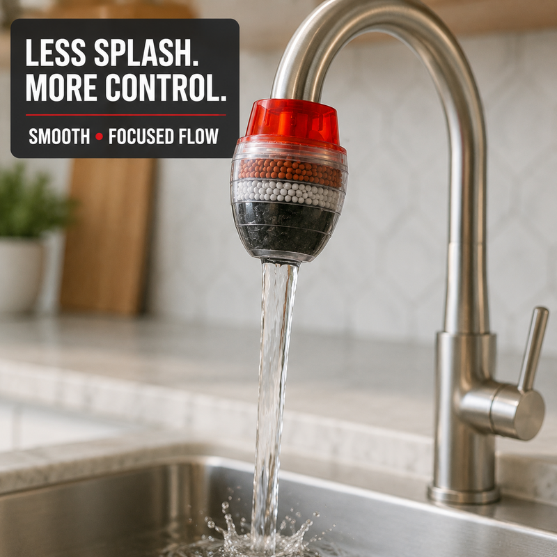 🥳HOT SALE🥳💞10K+ SOLD! Water Purifier – From £5.99! 5-layer filtration, splash-free & easy install. Cleaner water – grab yours! ✅