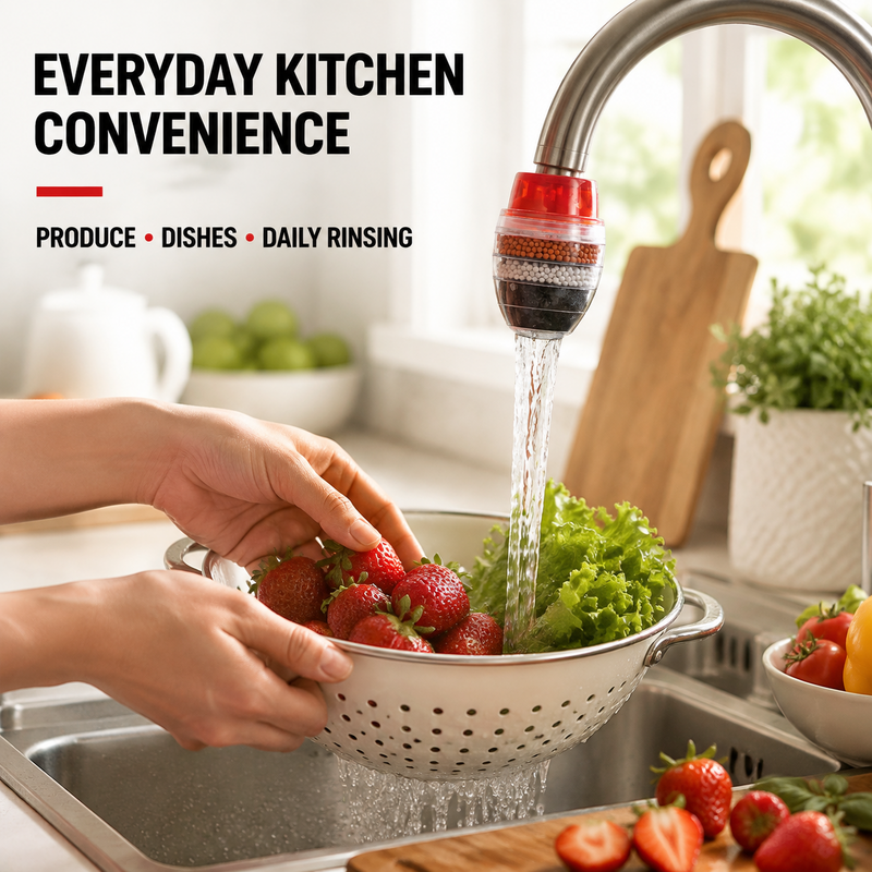 🥳HOT SALE🥳💞10K+ SOLD! Water Purifier – From £5.99! 5-layer filtration, splash-free & easy install. Cleaner water – grab yours! ✅