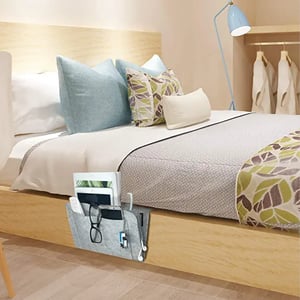 🥳HOT SALE🥳💞10K+ SOLD! Bedside Caddy – From £9.97! Multi-pockets, soft felt & easy install. Everything within reach – grab yours! ✅