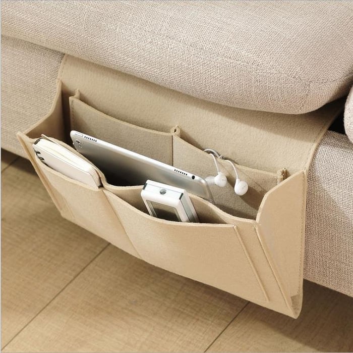 🥳HOT SALE🥳💞10K+ SOLD! Bedside Caddy – From £9.97! Multi-pockets, soft felt & easy install. Everything within reach – grab yours! ✅