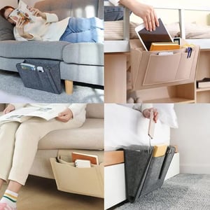 🥳HOT SALE🥳💞10K+ SOLD! Bedside Caddy – From £9.97! Multi-pockets, soft felt & easy install. Everything within reach – grab yours! ✅