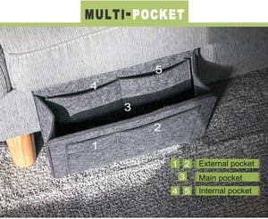🥳HOT SALE🥳💞10K+ SOLD! Bedside Caddy – From £9.97! Multi-pockets, soft felt & easy install. Everything within reach – grab yours! ✅