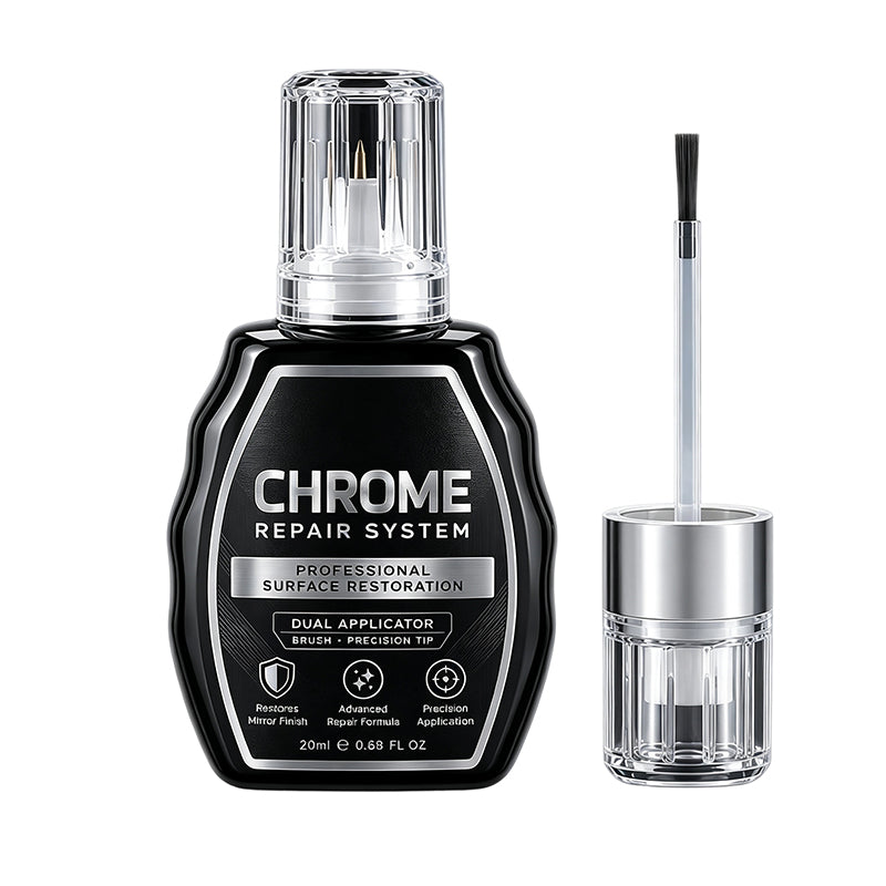 🥳 HOT SALE 2026 🥳 💞 50,000+ SOLD! ✨🚗 Chrome Restoration Set – Removes Oxidation & Restores High-Gloss Metallic Finish | Premium Quality