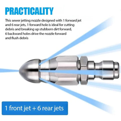 🥳HOT SALE🥳💞10K+ SOLD! Pipe Nozzle – From £8.99! High-pressure, precision pointed & stainless steel. Clear clogs fast – grab yours! ✅