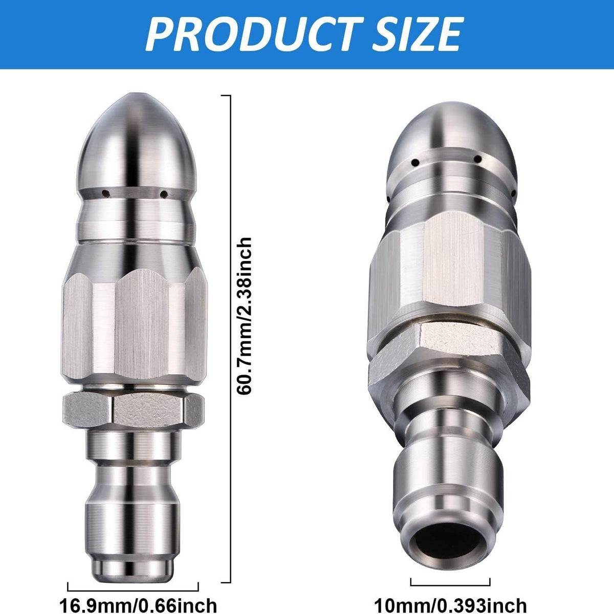 🥳HOT SALE🥳💞10K+ SOLD! Pipe Nozzle – From £8.99! High-pressure, precision pointed & stainless steel. Clear clogs fast – grab yours! ✅