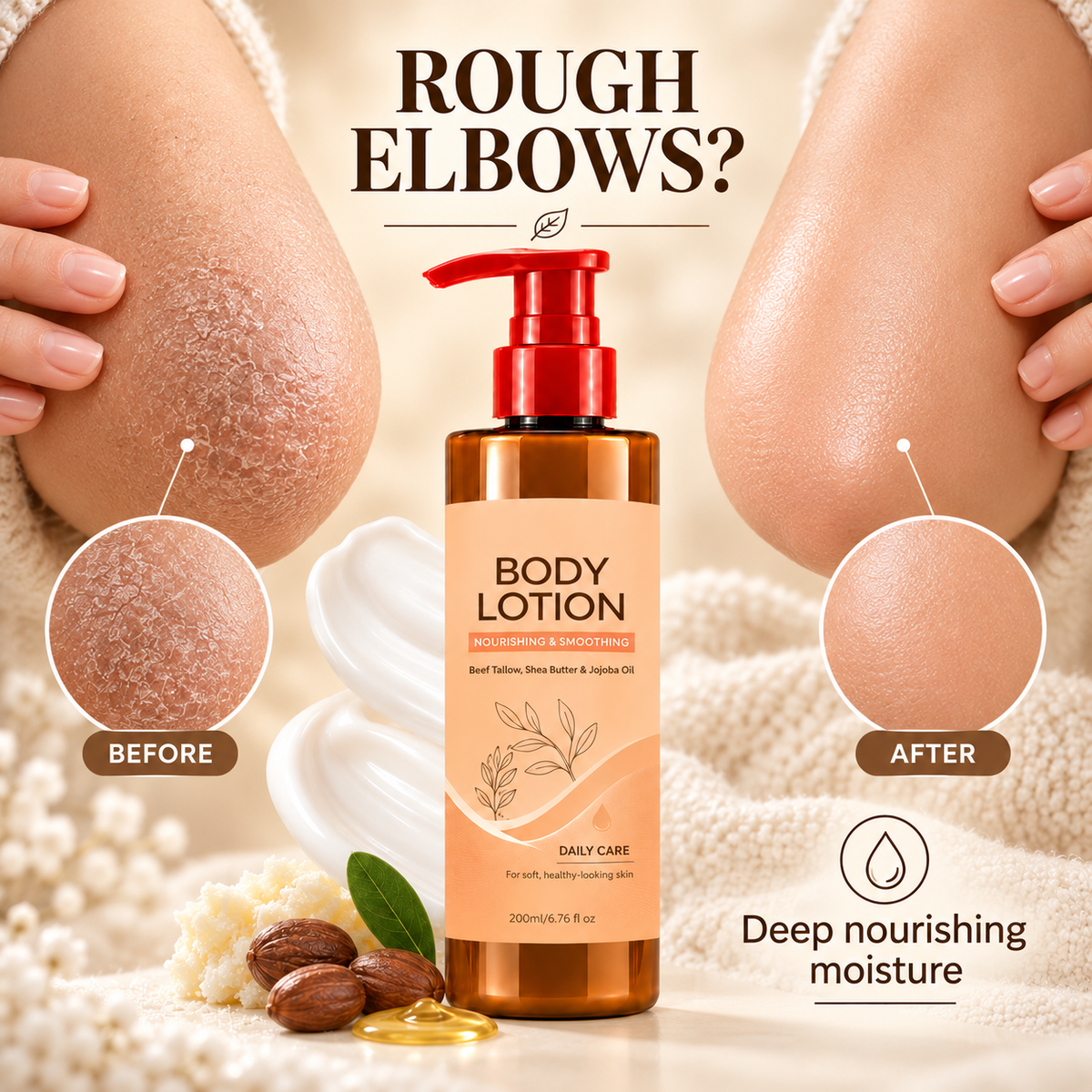 🔥 Sale now on! Hydrating daily body lotion – lightweight, fast-absorbing, all skin types. 🧴💧