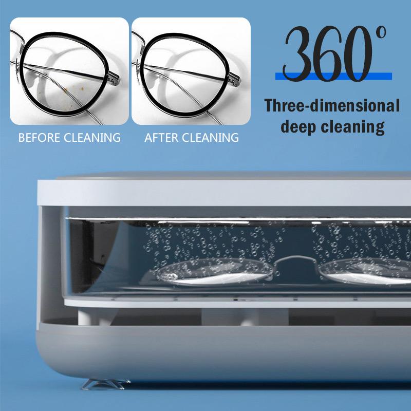 🥳2026 BESTSELLER🥾 Ultrasonic Cleaner – 360° 3D Cleaning, No Blind Spots – For Glasses, Dentures, Makeup Brushes & Toys – Lightweight! 🛡️💨