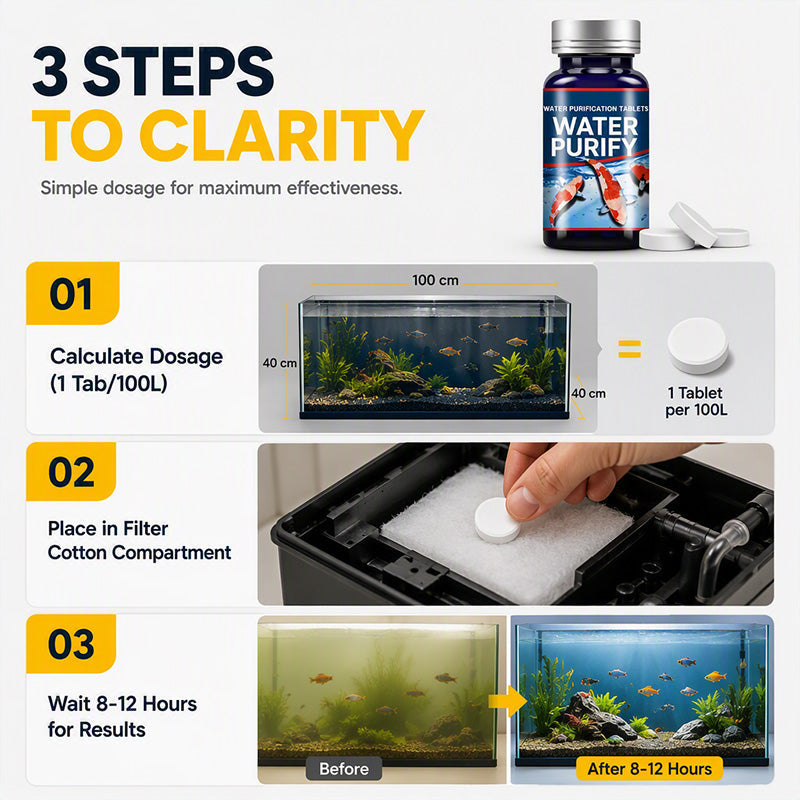 🥳HOT SALE🥳💞10K+ SOLD! Aquarium Tablets – From £6.99! 50 tablets, nitrifying bacteria & clear water. Healthy tank – grab yours! ✅