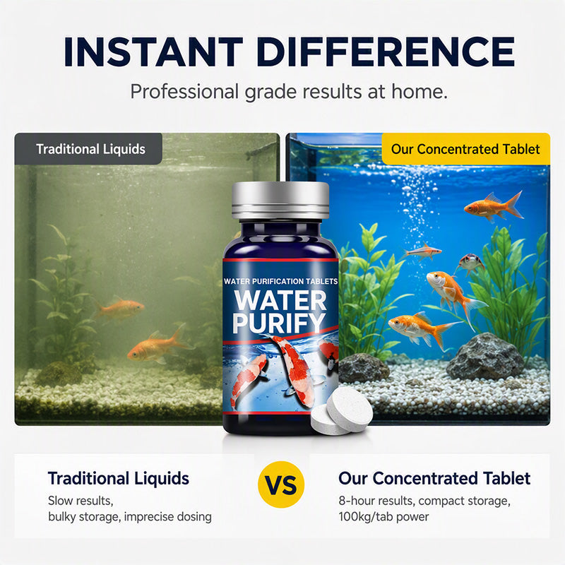 🥳HOT SALE🥳💞10K+ SOLD! Aquarium Tablets – From £6.99! 50 tablets, nitrifying bacteria & clear water. Healthy tank – grab yours! ✅