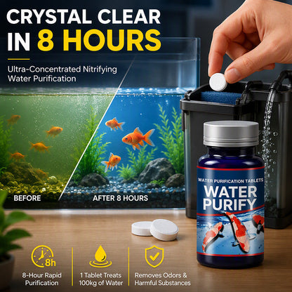 🥳HOT SALE🥳💞50K+ SOLD! Aquarium Tablets – From £8.99! 50 tablets, nitrifying bacteria & clear water. Less maintenance – grab yours! ✅