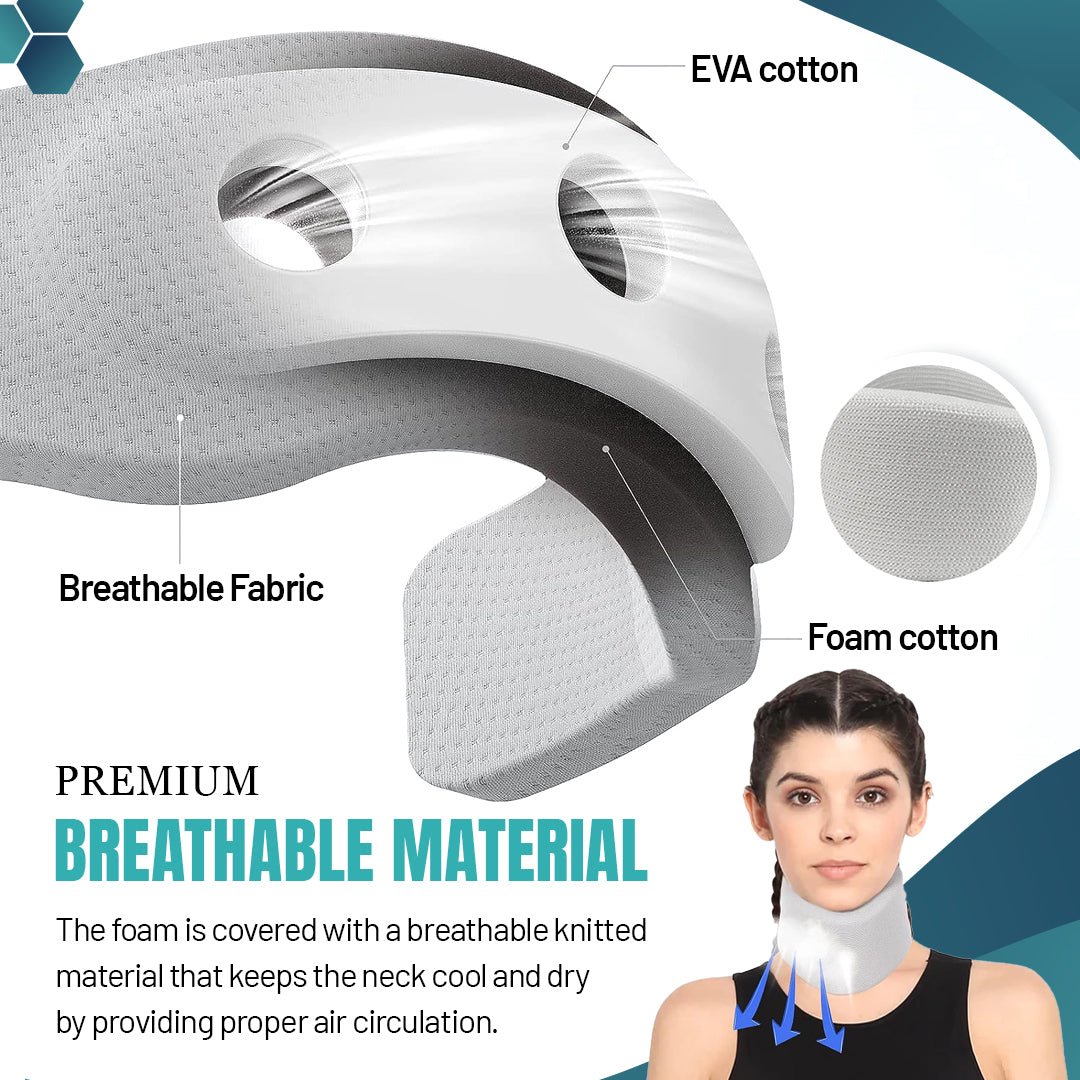 Adjustable Neck Support Brace - Relieves Neck Pain and Spine Pressure