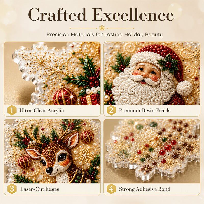 🥳2026 HOT SALE🥳💞50K+ SOLD! 🎄✨ 50% OFF! Christmas DIY Painting Ornaments – make sparkling 5D pearl decorations yourself. Unique, handmade & full of festive charm – no store-bought can compare! 🖌️💎