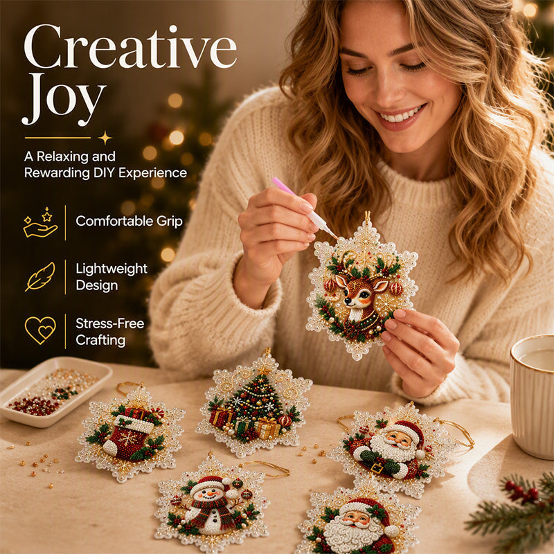 🥳2026 HOT SALE🥳💞50K+ SOLD! 🎄✨ 50% OFF! Christmas DIY Painting Ornaments – make sparkling 5D pearl decorations yourself. Unique, handmade & full of festive charm – no store-bought can compare! 🖌️💎