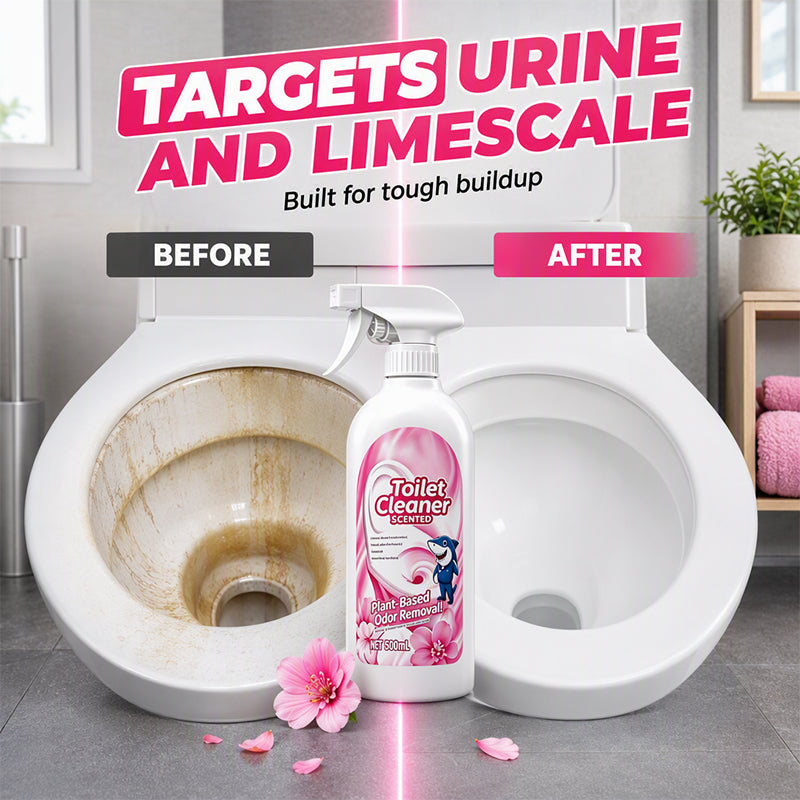 🥳2026 BESTSELLER🥾 Toilet Cleaner Spray – No-Scrub, Floral Scent – Loosens Urine & Limescale – Easy Spray Reach – Daily Bathroom Care! 🛡️💨