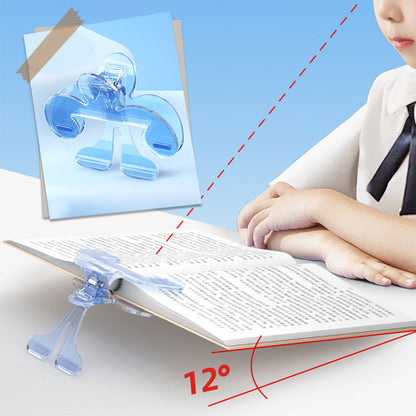 🎯 Customer Favourite! Ergonomic book page clip – 12° reading angle, hands-free. 📖✨