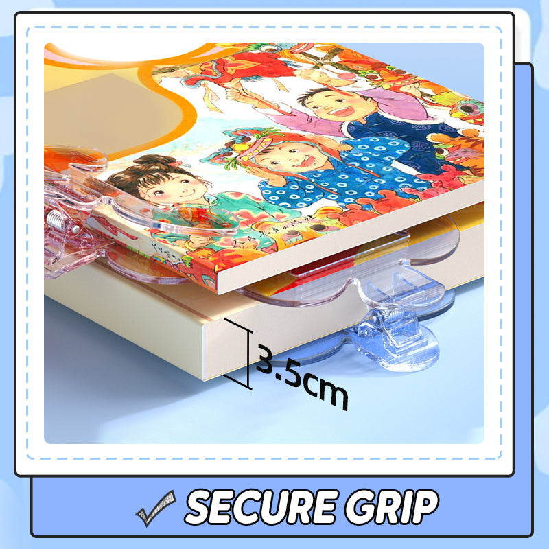 🎯 Customer Favourite! Ergonomic book page clip – 12° reading angle, hands-free. 📖✨