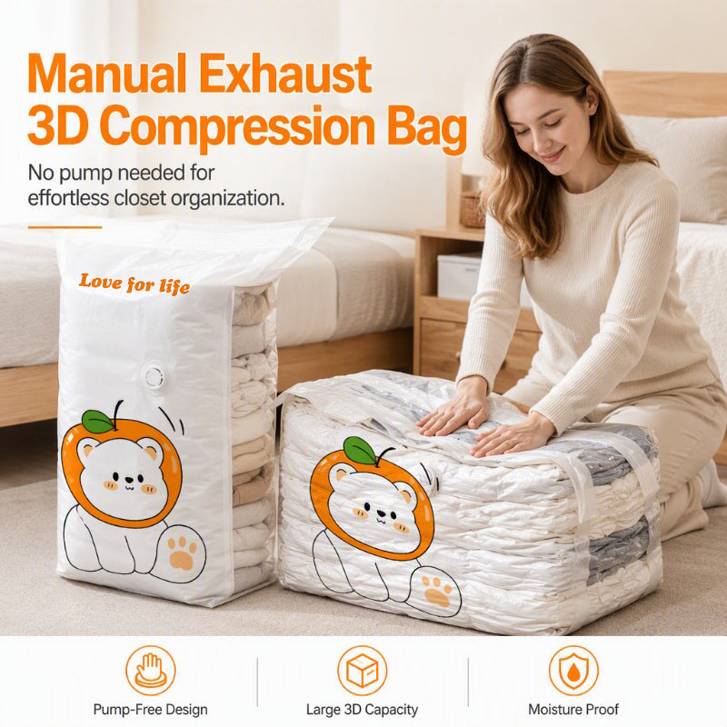 🥳HOT SALE🥳💞50K+ SOLD! Vacuum Storage Bags – From £4.99! Pump-free, 3D compression & leak-proof. Maximize space – grab yours! ✅