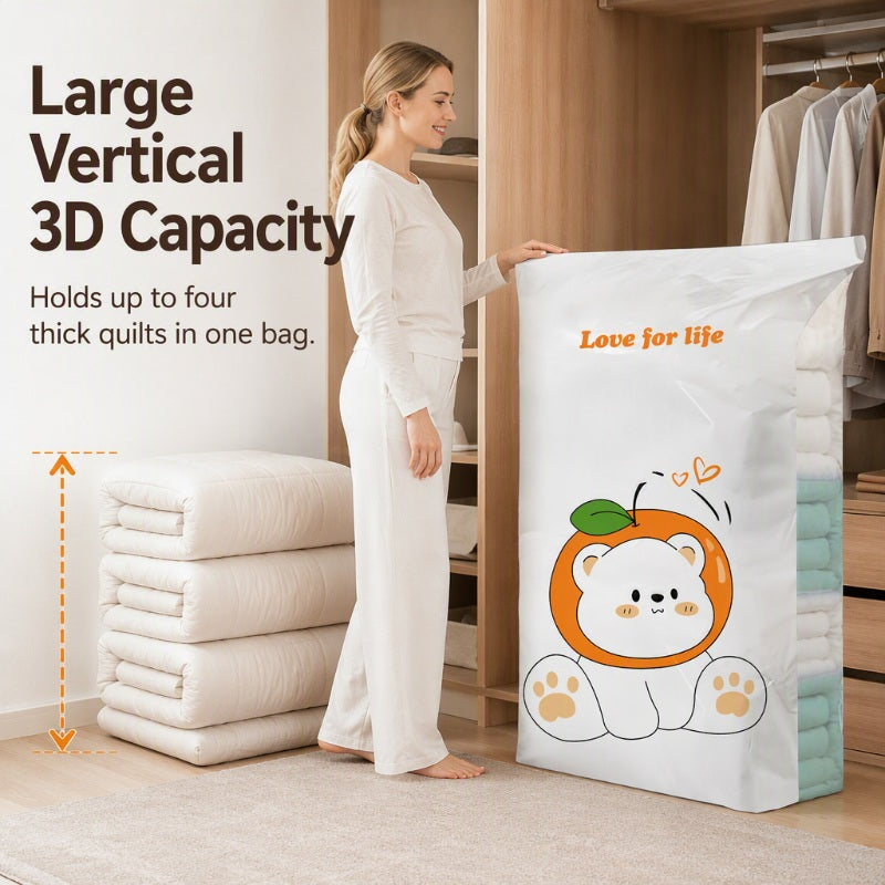 🥳HOT SALE🥳💞50K+ SOLD! Vacuum Storage Bags – From £4.99! Pump-free, 3D compression & leak-proof. Maximize space – grab yours! ✅