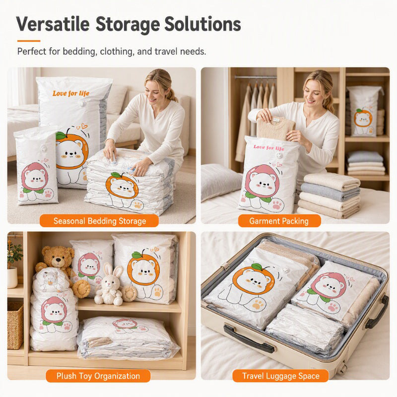 🥳HOT SALE🥳💞50K+ SOLD! Vacuum Storage Bags – From £4.99! Pump-free, 3D compression & leak-proof. Maximize space – grab yours! ✅