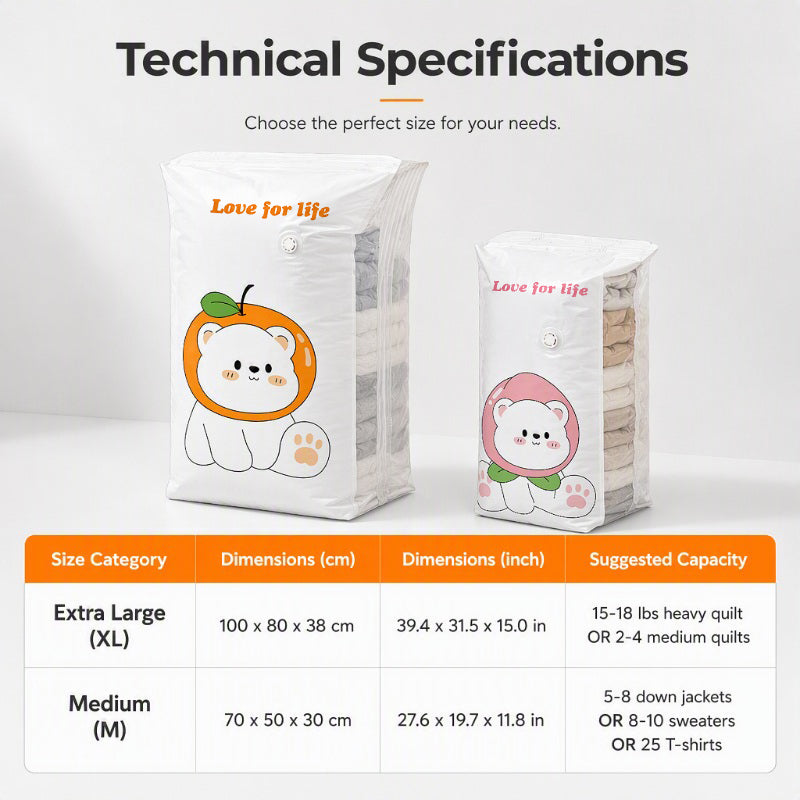 🥳HOT SALE🥳💞50K+ SOLD! Vacuum Storage Bags – From £4.99! Pump-free, 3D compression & leak-proof. Maximize space – grab yours! ✅