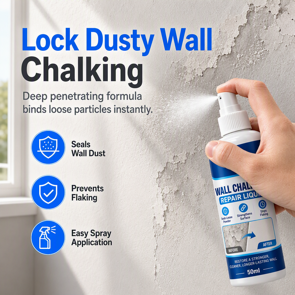 🥳HOT SALE🥳💞50K+ SOLD! Wall Repair Liquid – Only £7.99! Locks chalking, deep binding & waterproof. Solid walls – grab yours! ✅