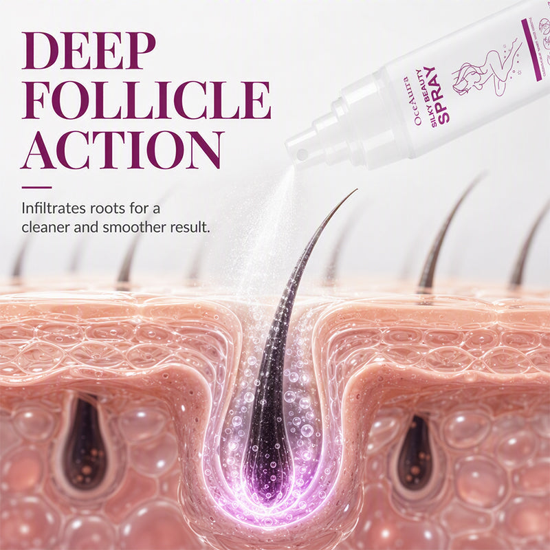 Painless Hair Removal Spray for Smooth Silky Skin