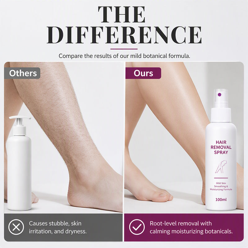 Painless Hair Removal Spray for Smooth Silky Skin