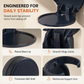 No-Drill Wall Mounted Folding Cup Holder