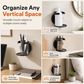 No-Drill Wall Mounted Folding Cup Holder