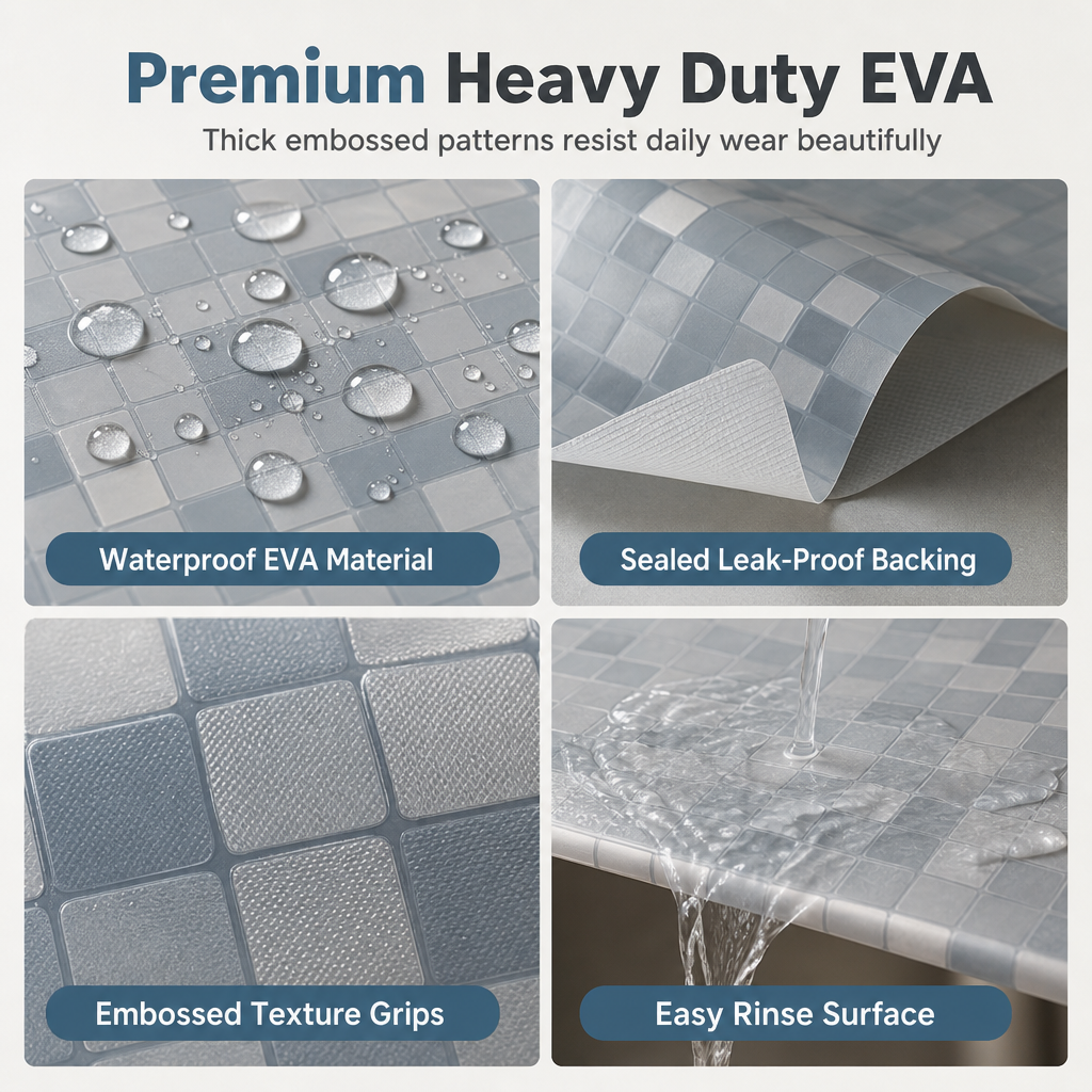 Cuttable EVA Non-Slip Waterproof Drawer Liner