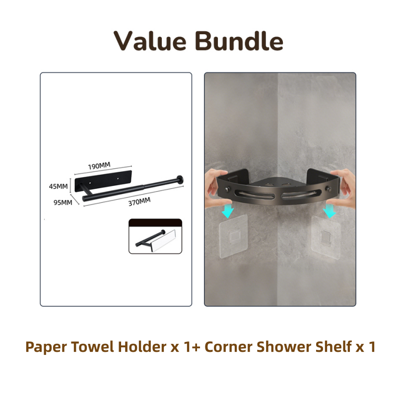 Drill-Free Stainless Steel Paper Towel Holder