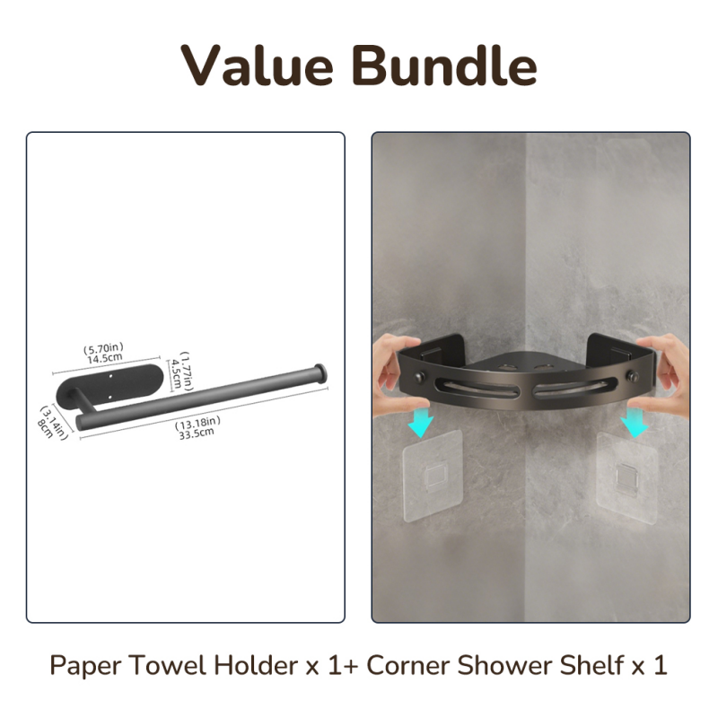 Drill-Free Stainless Steel Paper Towel Holder